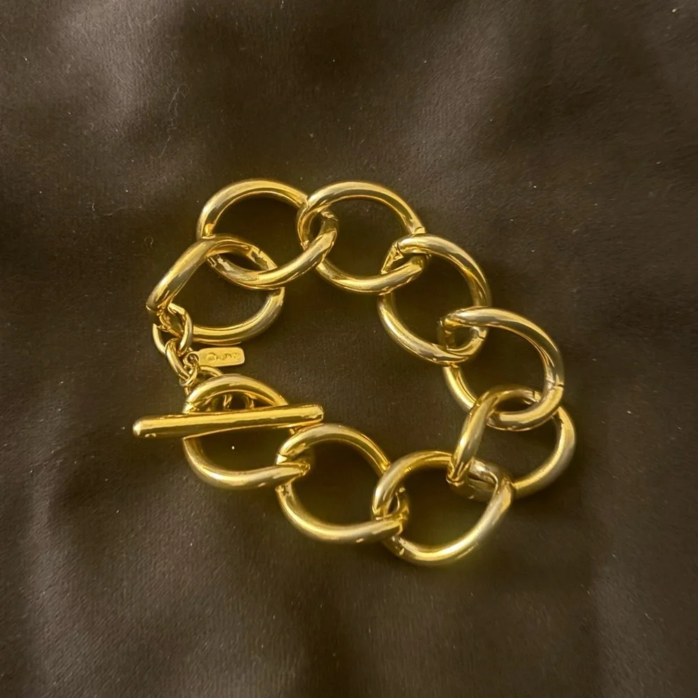Vintage Monet Chucky Link Bracelet - Picture 1 of 4